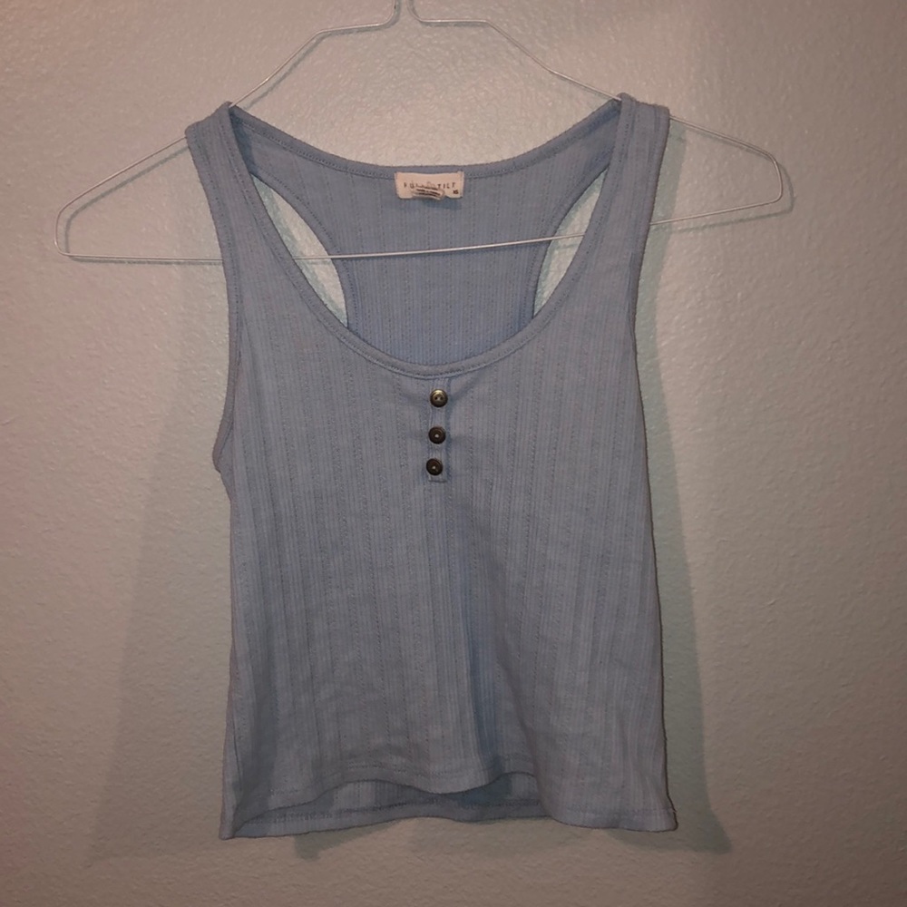 Blue tank